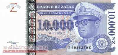 Zaire - 10.000  Nouveaux Zaires (#070a_UNC)