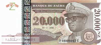 Zaire - 20.000  Nouveaux Zaires (#073_UNC)