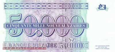 Zaire - 50.000  Nouveaux Zaires (#074a_UNC)