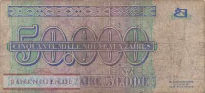 Zaire - 50.000  Nouveaux Zaires (#074a_VG)