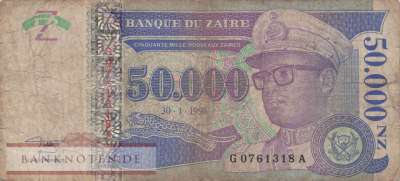 Zaire - 50.000  Nouveaux Zaires (#074a_VG)