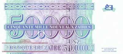 Zaire - 50.000  Nouveaux Zaires (#075_UNC)