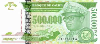 Zaire - 500.000  Nouveaux Zaires (#078a_UNC)