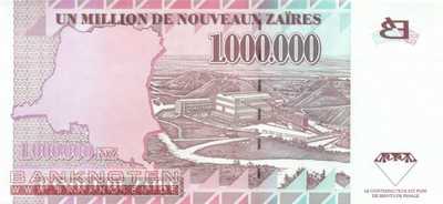 Zaire - 1 Million Nouveaux Zaires (#079a_UNC)