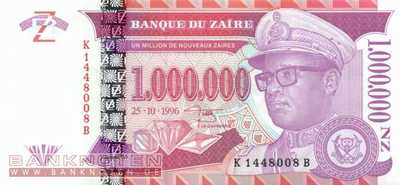 Zaire - 1 Million Nouveaux Zaires (#079a_UNC)