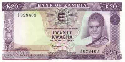 Sambia - 20  Kwacha (#013c_AU)