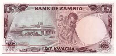 Zambia - 5  Kwacha (#021a_UNC)