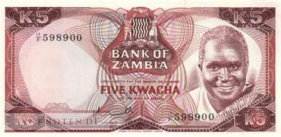 Zambia - 5  Kwacha (#021a_AU)