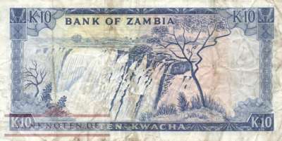 Sambia - 10  Kwacha (#022a_VG)