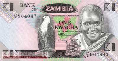 Zambia - 1  Kwacha (#023b_UNC)