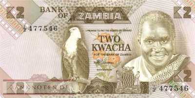 Zambia - 2  Kwacha - Replacement (#024cR-1_UNC)