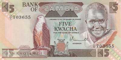 Sambia - 5  Kwacha (#025a_UNC)