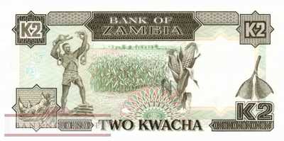 Zambia - 2  Kwacha (#029a_UNC)