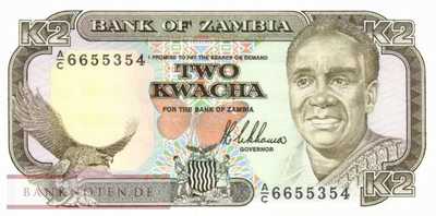 Zambia - 2  Kwacha (#029a_UNC)
