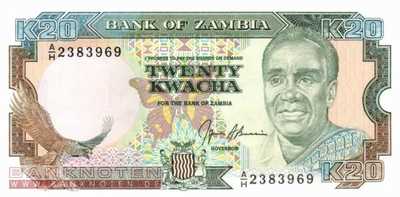Zambia - 20  Kwacha (#032b_UNC)