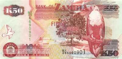 Zambia - 50  Kwacha (#037i_UNC)