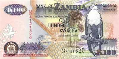 Zambia - 100  Kwacha (#038d-2_UNC)
