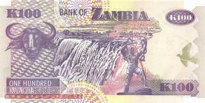 Zambia - 100 Kwacha (#038e_UNC)