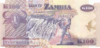 Sambia - 100  Kwacha - Ersatzbanknote (#038iR_UNC)