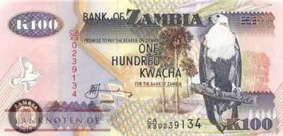 Zambia - 100  Kwacha - Replacement (#038iR_UNC)