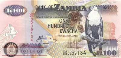Sambia - 100  Kwacha - Ersatzbanknote (#038iR_UNC)