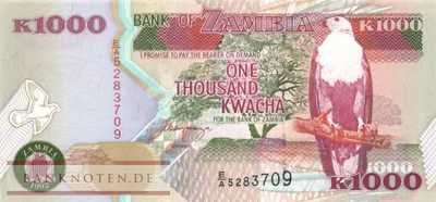 Zambia - 1.000  Kwacha (#040a_UNC)