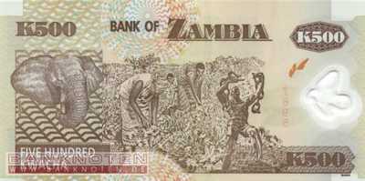 Zambia - 500  Kwacha (#043f_UNC)