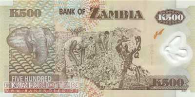 Sambia - 500  Kwacha (#043g_UNC)