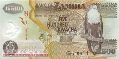 Sambia - 500  Kwacha (#043g_UNC)
