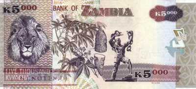 Zambia - 5.000  Kwacha (#045d_UNC)