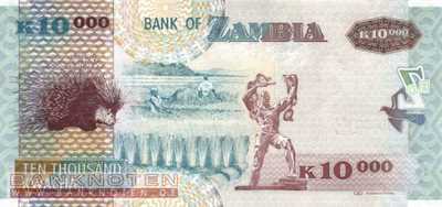 Zambia - 10.000  Kwacha (#046g_UNC)