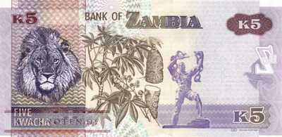 Sambia - 5  Kwacha (#050a_UNC)