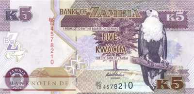 Sambia - 5  Kwacha (#050a_UNC)