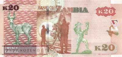 Sambia - 20  Kwacha (#052a_UNC)