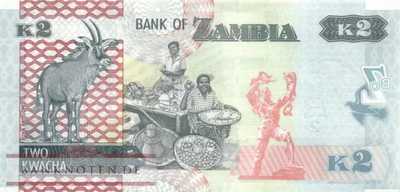 Zambia - 2  Kwacha (#056a_UNC)