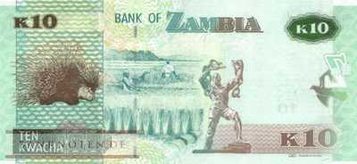 Zambia - 10  Kwacha (#058a_UNC)