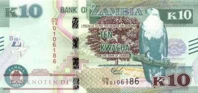 Zambia - 10  Kwacha (#058b_UNC)