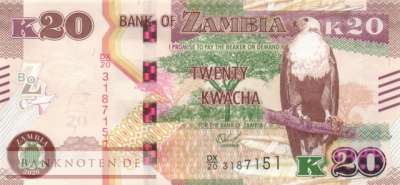Sambia - 20  Kwacha (#059c_UNC)