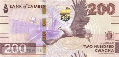 Sambia - 200  Kwacha (#066a_UNC)