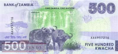 Sambia - 500  Kwacha (#067a_UNC)