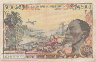 Zentralafrikanische Republik - 1.000  Francs (#011_F)