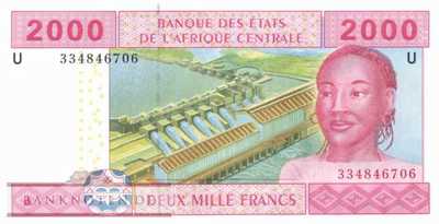 Cameroon - 2.000  Francs (#208Ud_UNC)