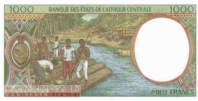 Zentralafrikanische Republik - 1.000  Francs (#302Fg_UNC)