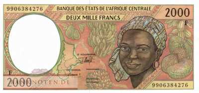 Zentralafrikanische Republik - 2.000  Francs (#303Ff_UNC)