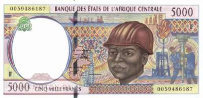 Central African Republic - 5.000  Francs (#304Ff_UNC)