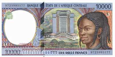 Gabun - 10.000  Francs (#405Lc_UNC)