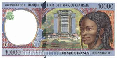 Gabun - 10.000  Francs (#405Lf_UNC)