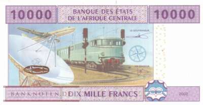 Gabun - 10.000  Francs (#410Ac_UNC)