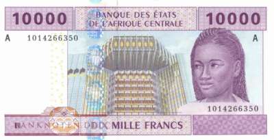 Gabun - 10.000  Francs (#410Ac_UNC)