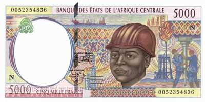 Equatorial Guinea - 5.000  Francs (#504Nf_UNC)